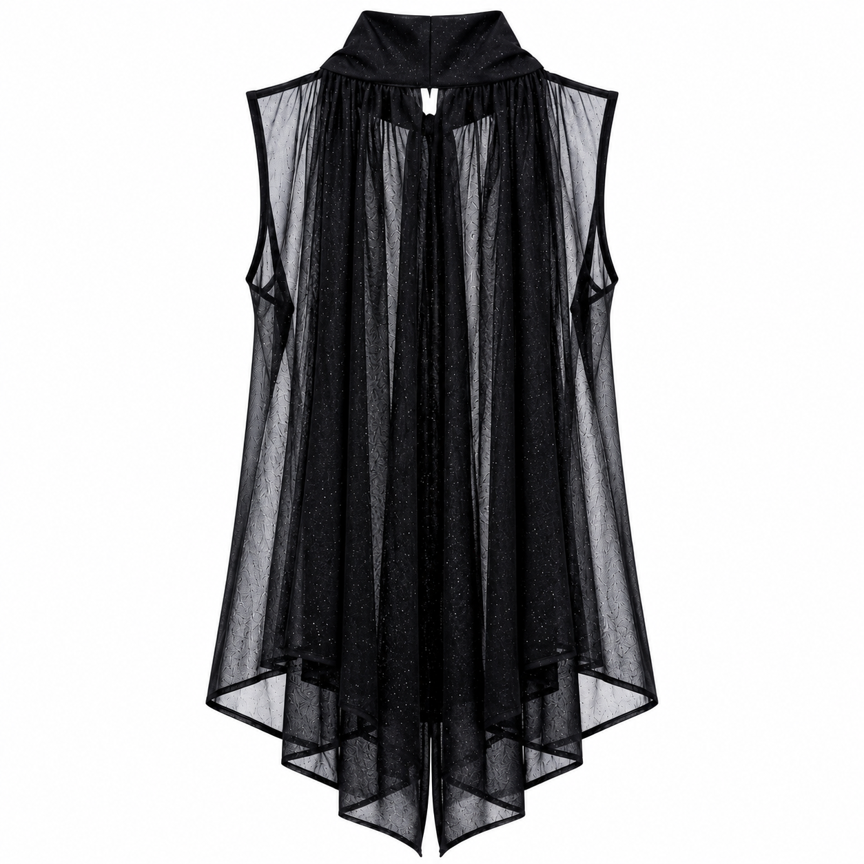 Camicia Collo Alto Giromanica Nera