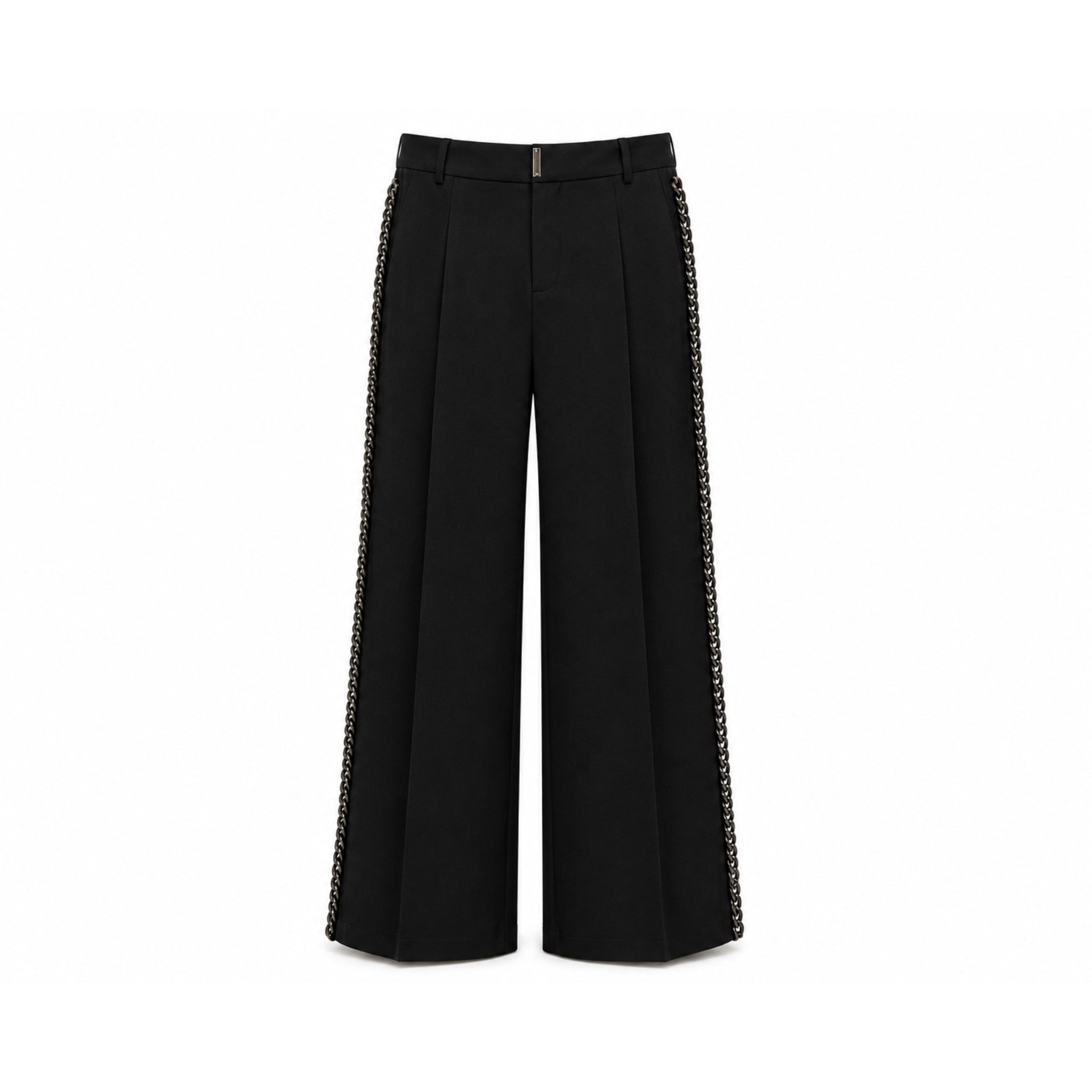 Pantalone Palazzo Nero con Catena