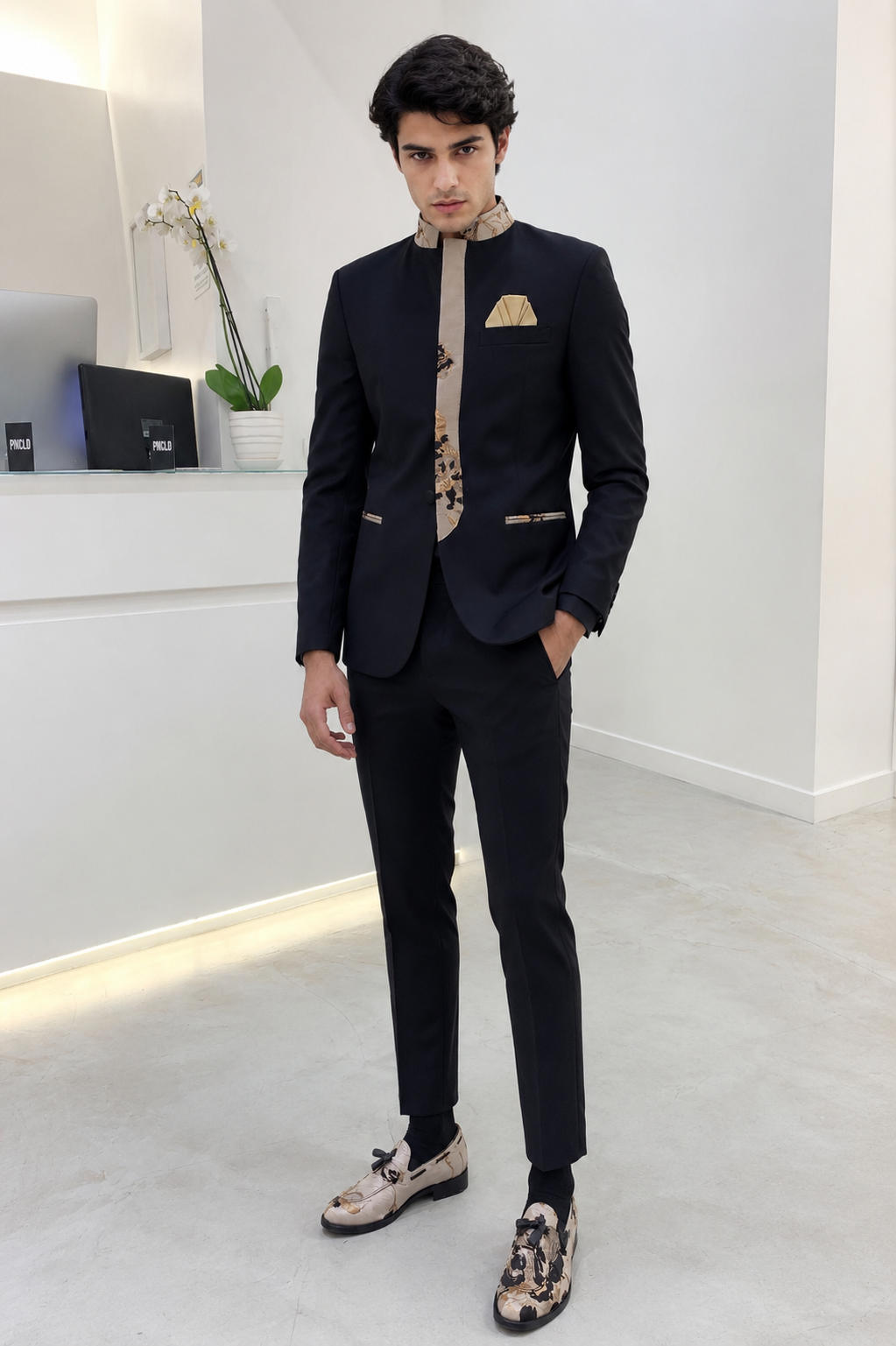 Veste GENESIS - Noir/Or-Noir Baroque