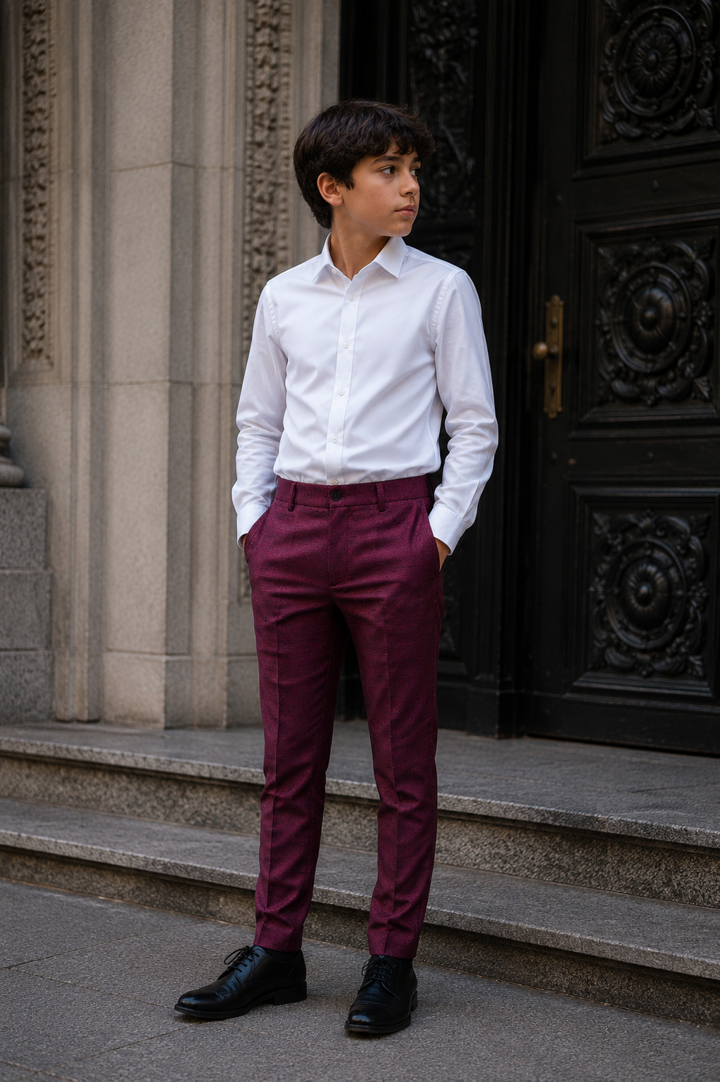 TIMBERLAKE Kids' Pants - Burgundy Chant