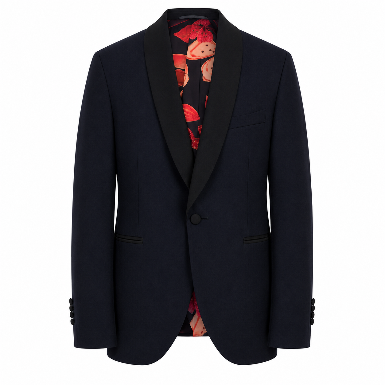 Jacke JAGGER - Blau/Schwarz Schal