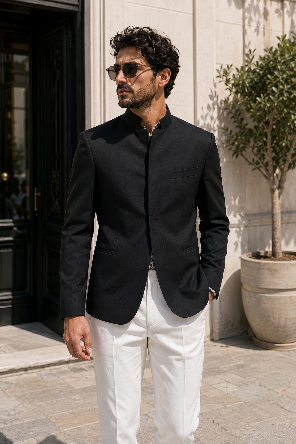 Giacca Coreana Genesis - Negro