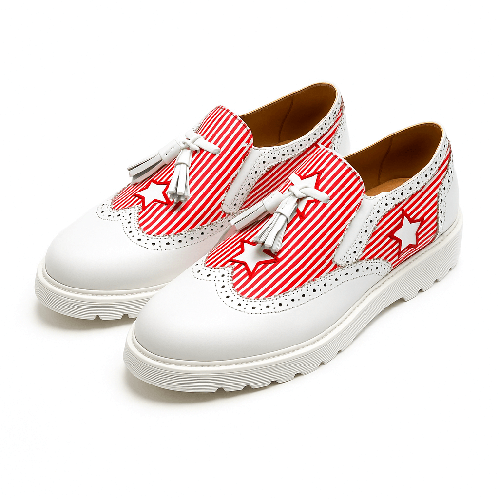 Zapato DYLAN -Blanco/Estrella Roja-