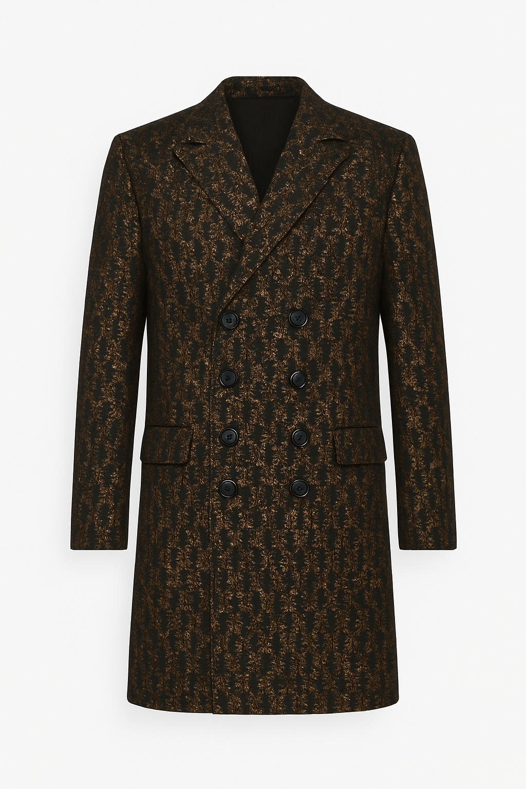 Cappotto DEEP - Black Square Gold Line