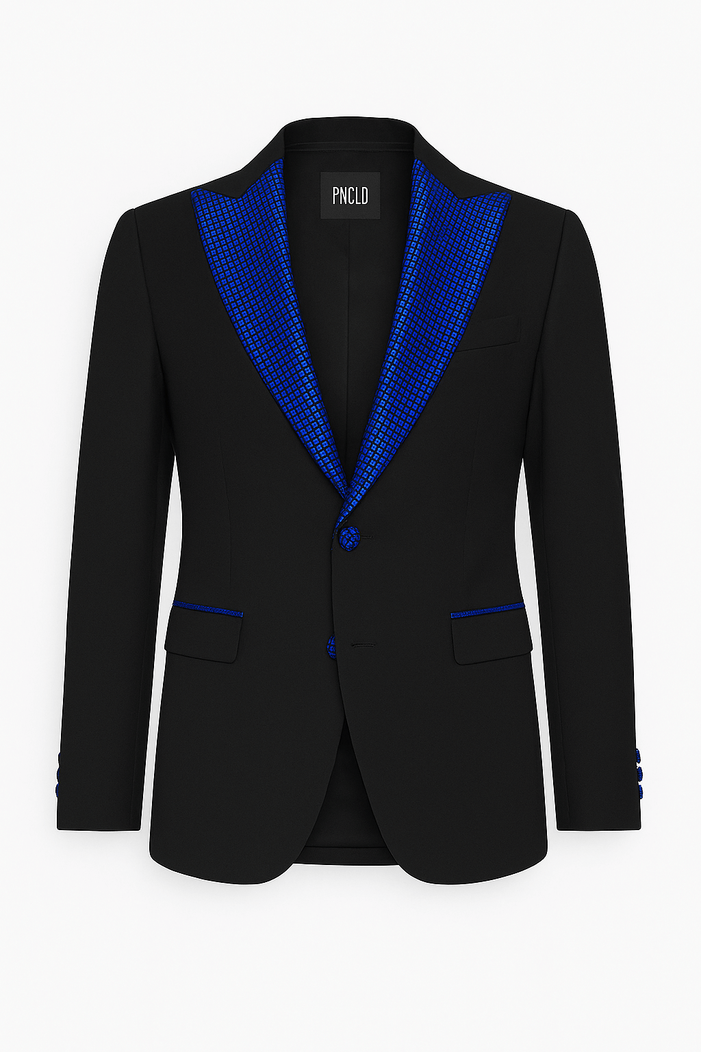 Chaqueta ELTON JOHN - Brillo cuadrado negro/azul