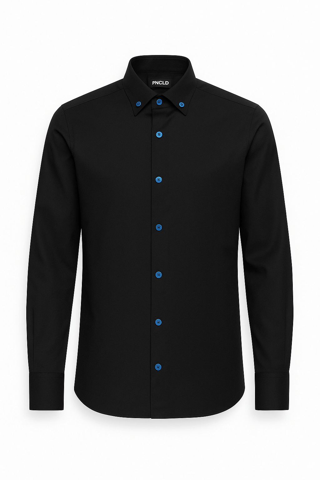Camicia LENNOX - Black/Teal Buttons