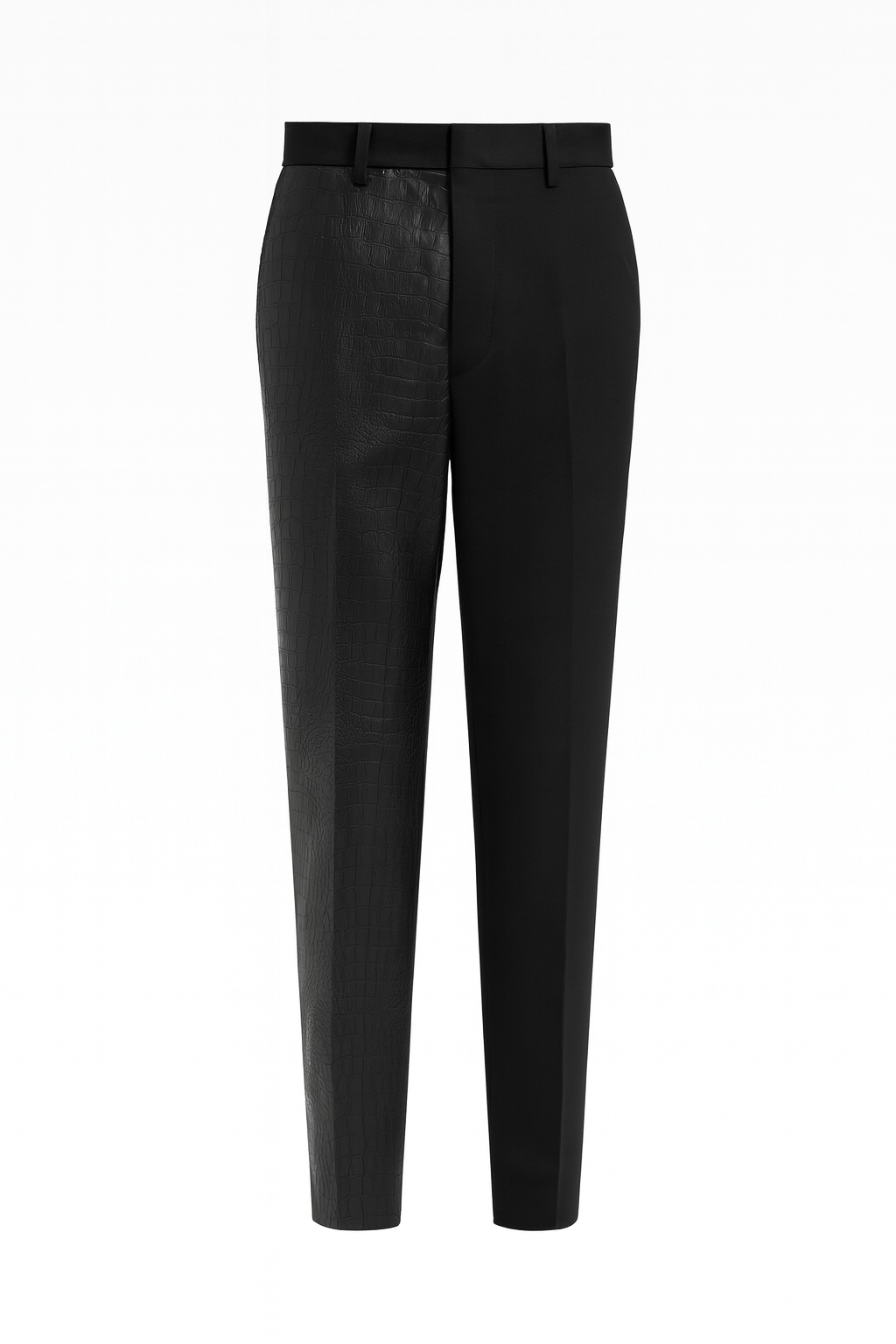 Pantalón TIMBERLAKE - Polipiel Negro Bicolor