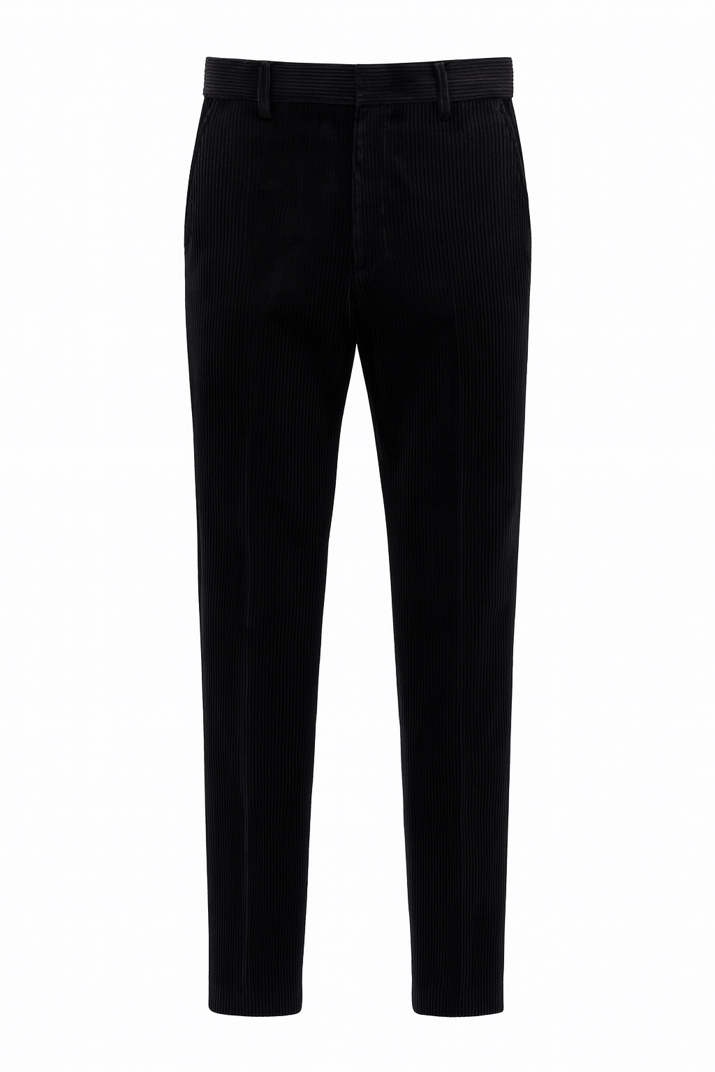 Pantalone Regolare Velluto Nero