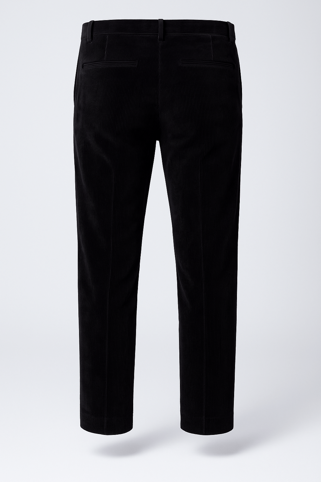 Pantalone Regolare Velluto Nero retro