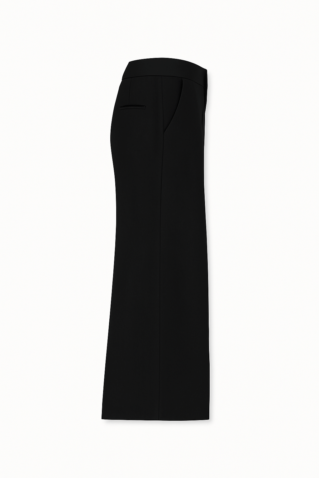 Pantalone Piegone  Ampio Nero  laterale