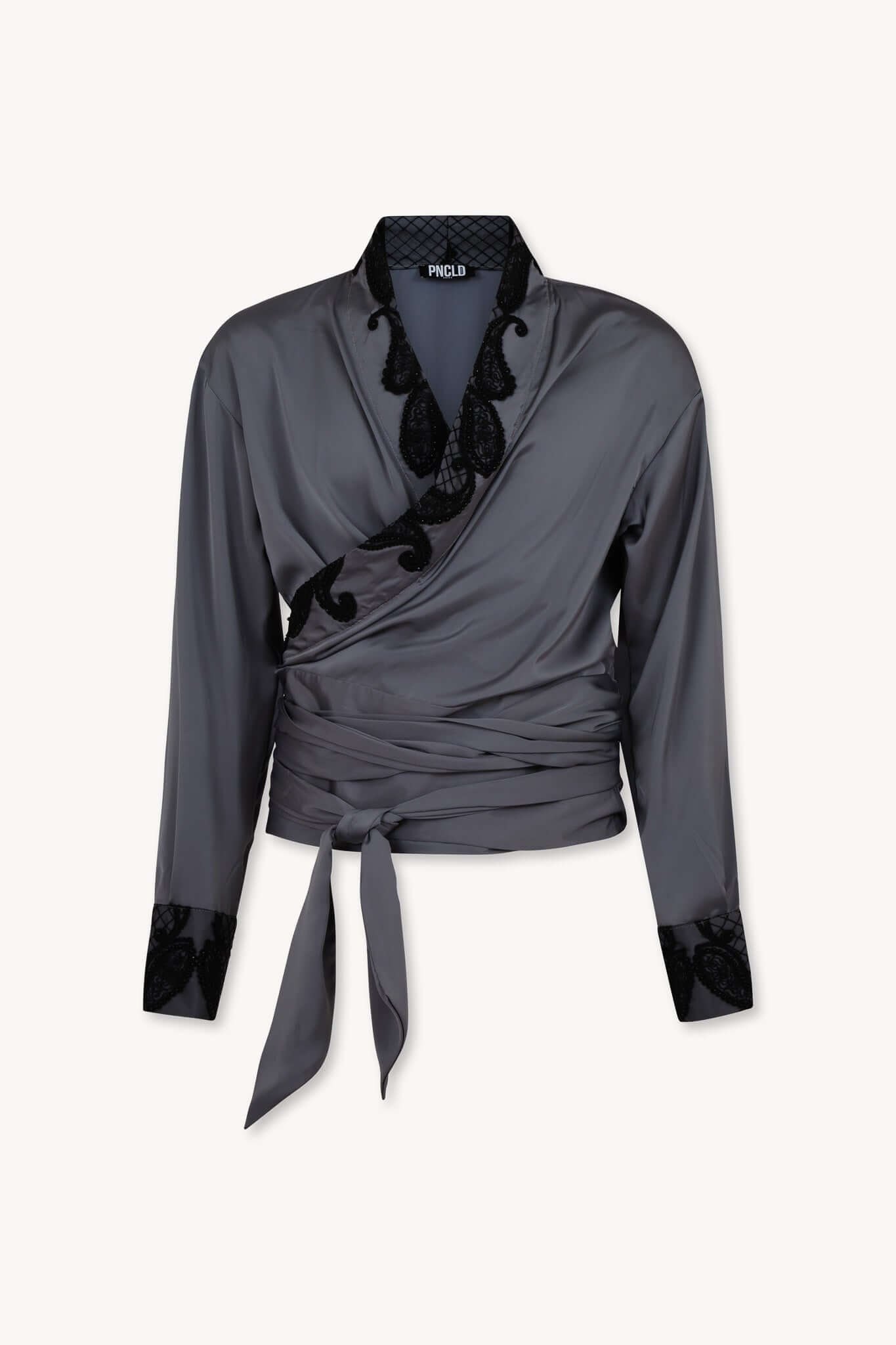 Camicia Kimono Raso Ricamo