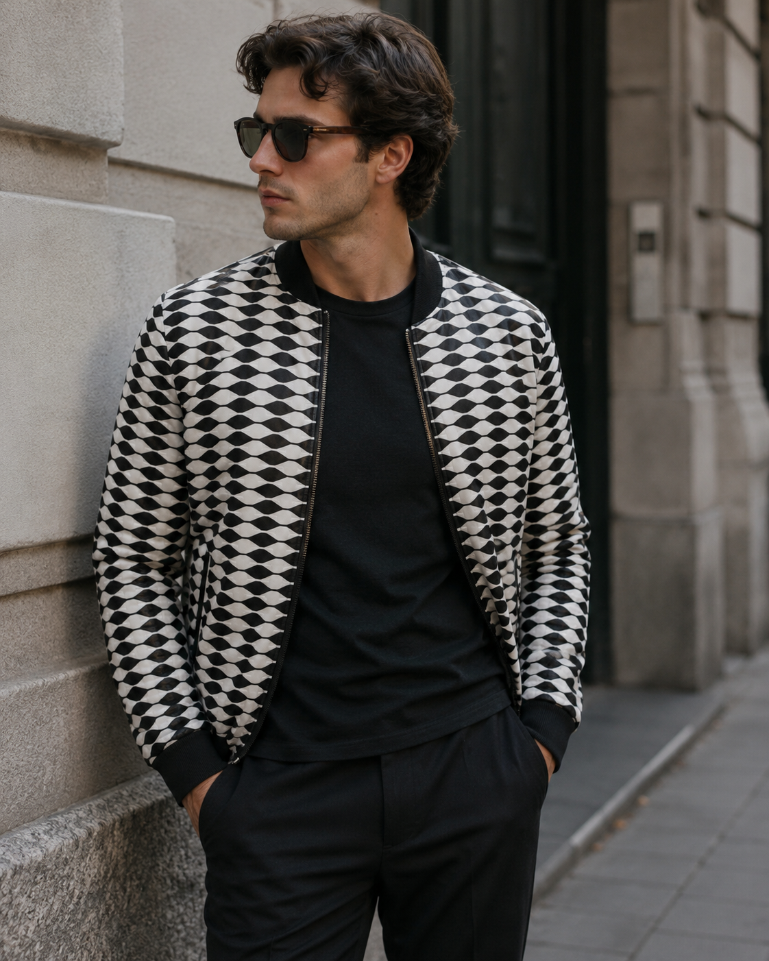 WHAM Bomber - Vagues Noir/Blanc