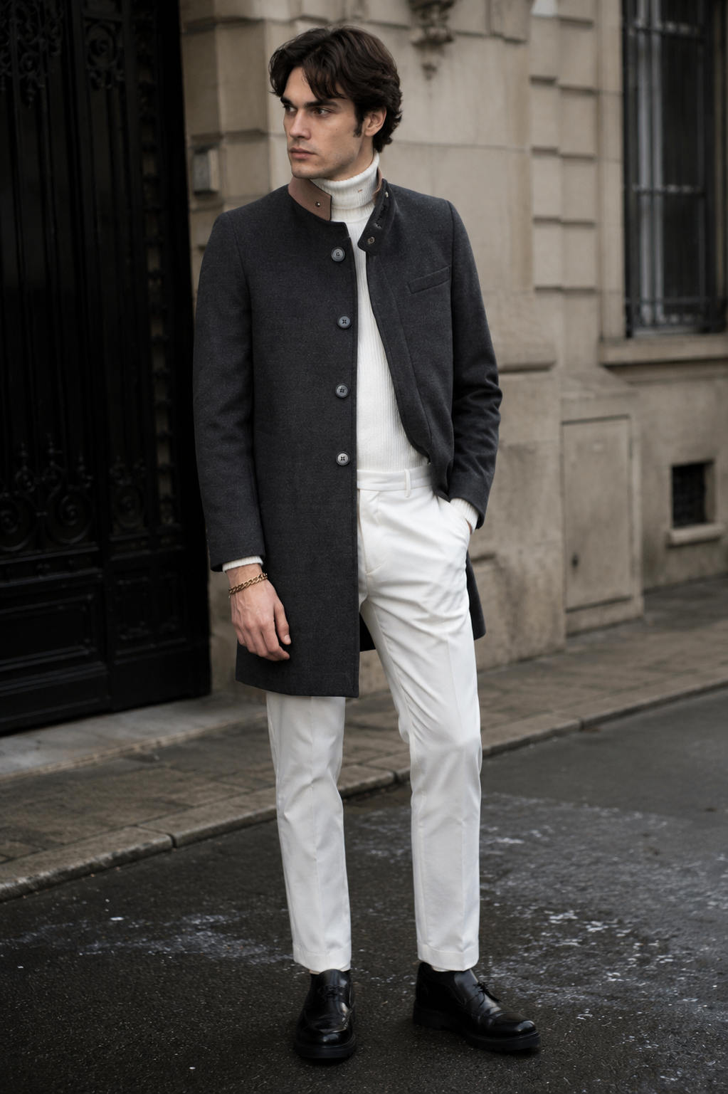 Cappotto DOWNEY - Gray/Beige