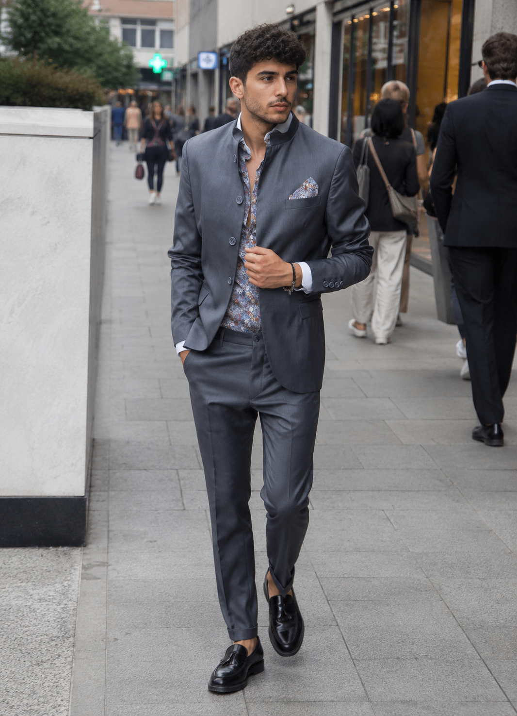 Giacca Coreana Genesis - Gray