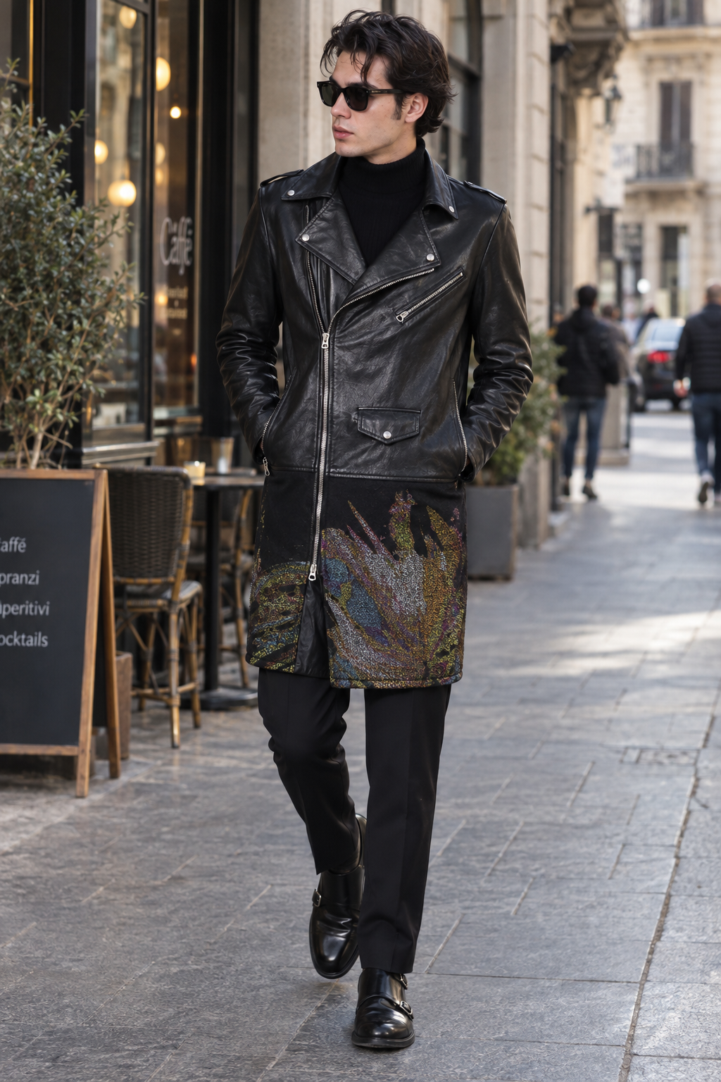 Cappotto RIVERSIDE - Black/Rainbow