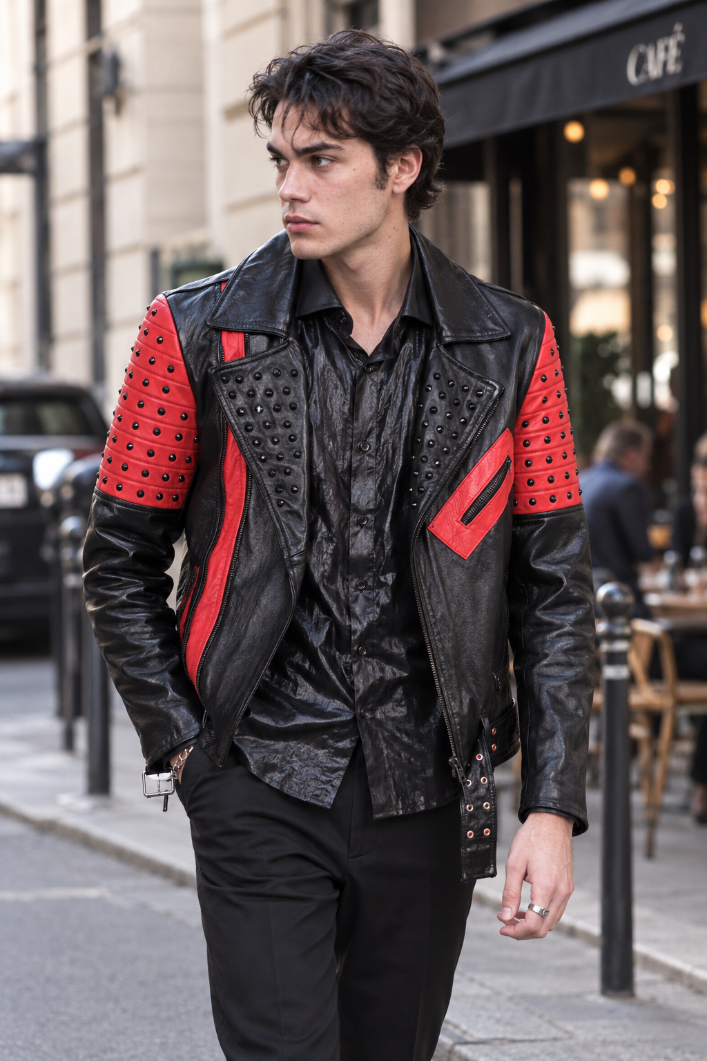 Chiodo HOLLYWOOD - Black/Red