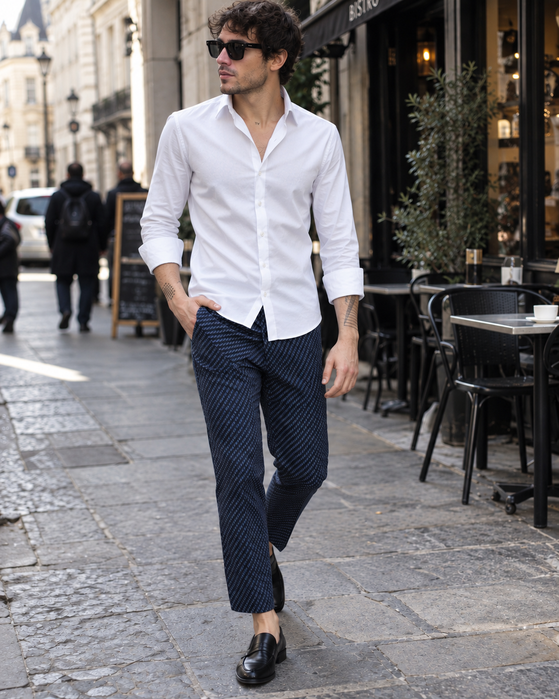 Pantalón TIMBERLAKE - Verde/Morado Diagonal