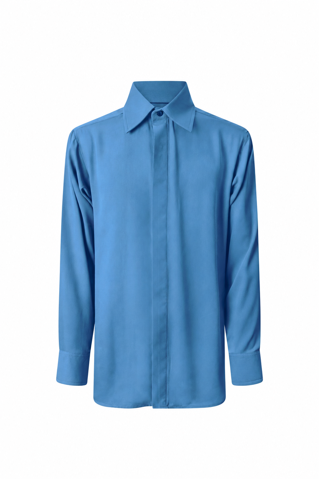 Hemd Regular Fit Georgette Petrol