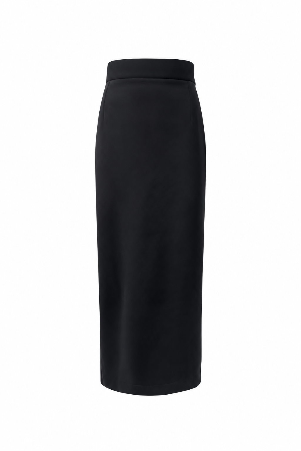 Jupe Crayon en Scuba Noir avec Zip