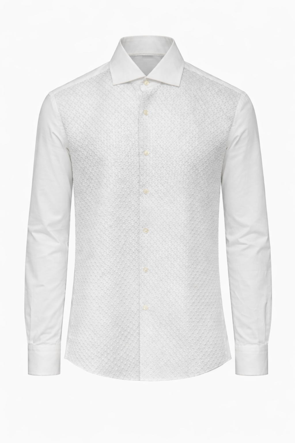 Camisa HADDAWAY - Blanco/Cuadrado Blanco