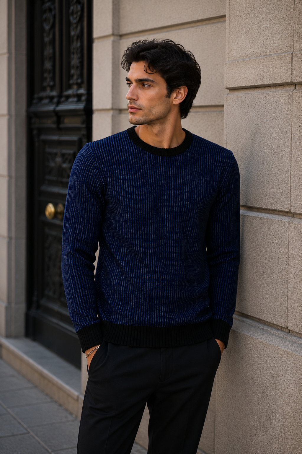 Pullover ROLLING STONES - Blau/Schwarz