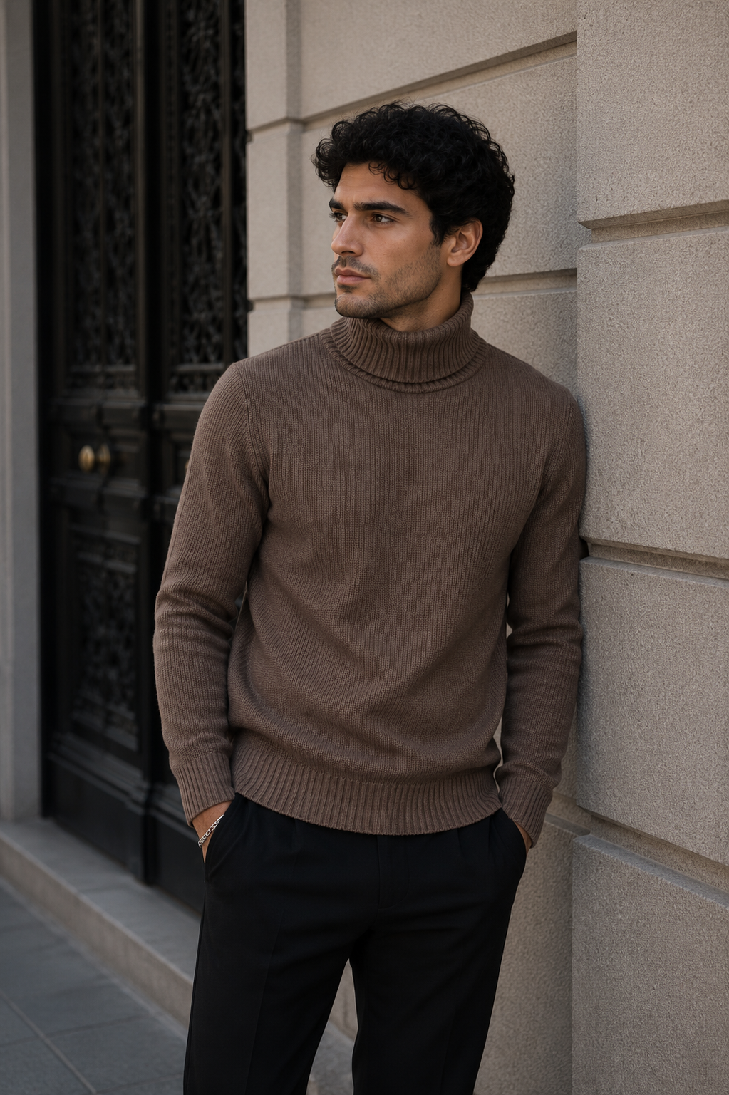 Maglione Collo Alto STING - Mud