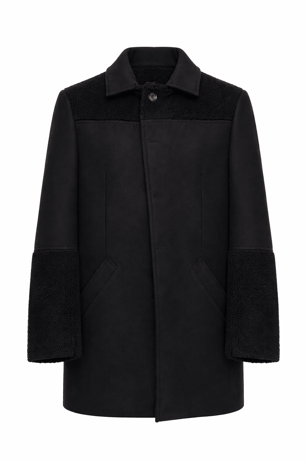 Cappotto CROWE - Schwarzes Fell PNCLD