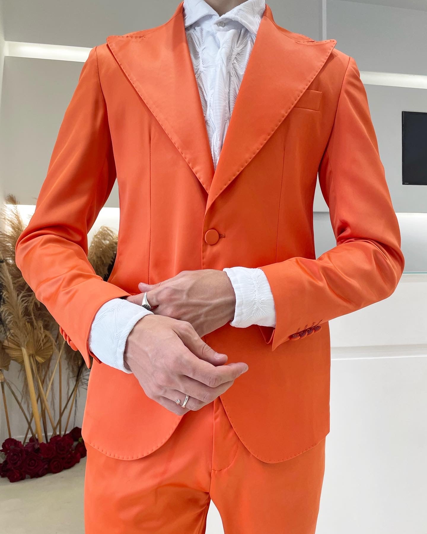 Veste ELTON JOHN - Satin Orange