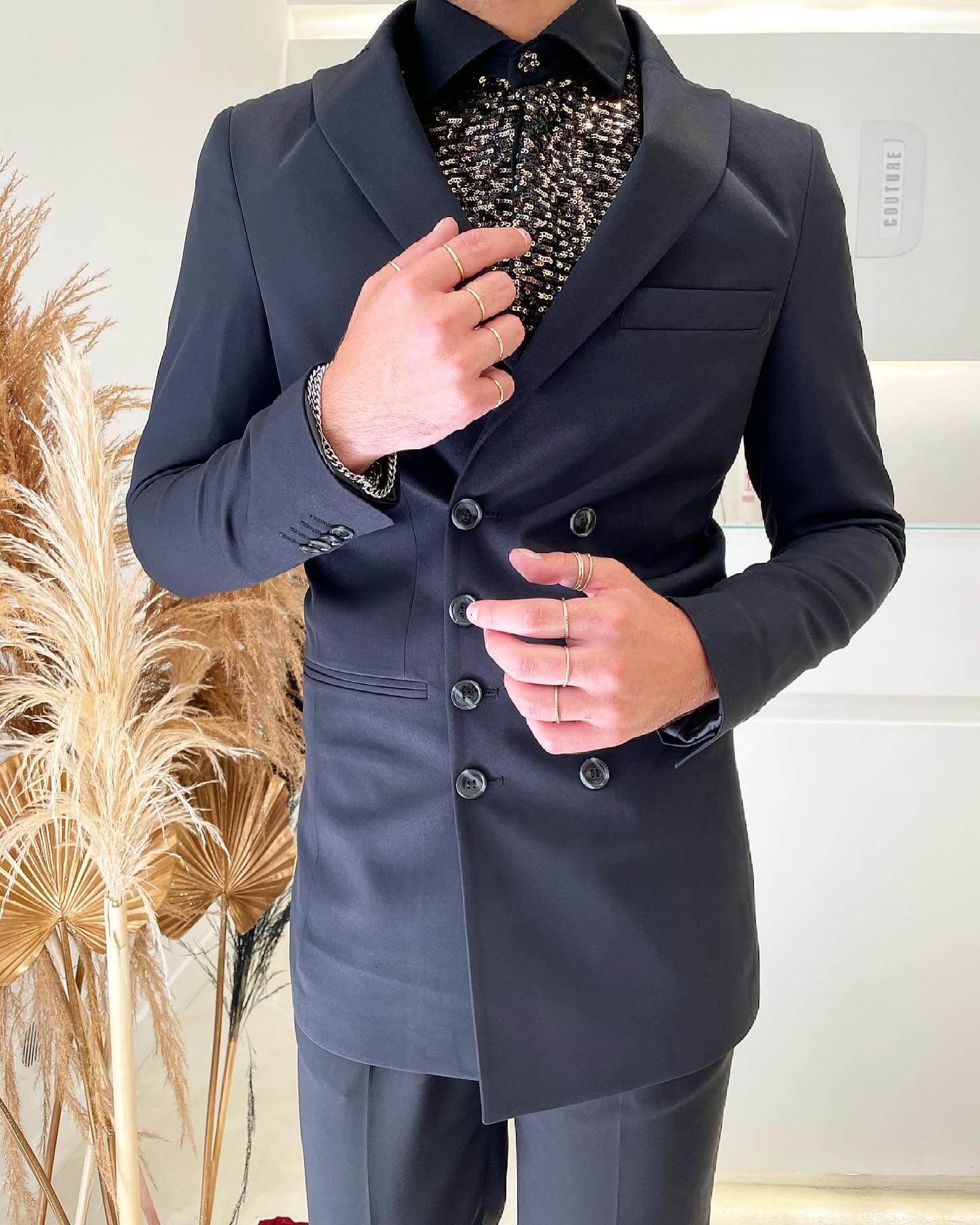 Giacca Doppiopetto 8 Bowie - Black