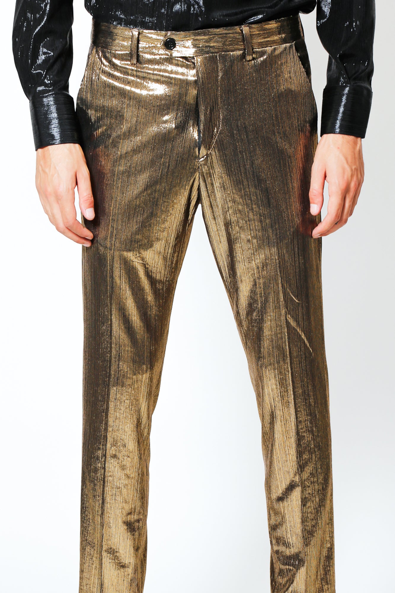 Pantalone JACKSON - Striped Gold - pncldcouture