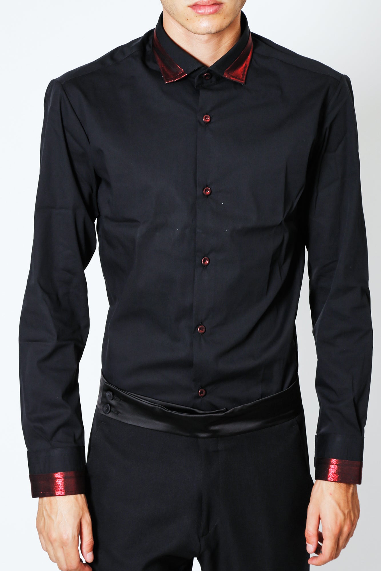 Camicia WONDER - Black/Red CN - pncldcouture