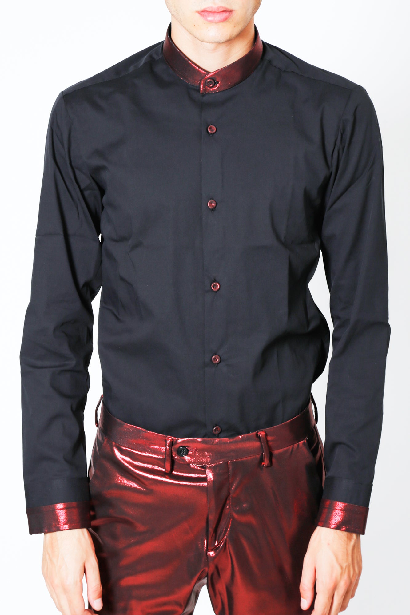 Camicia WONDER - Black/Red CC - pncldcouture
