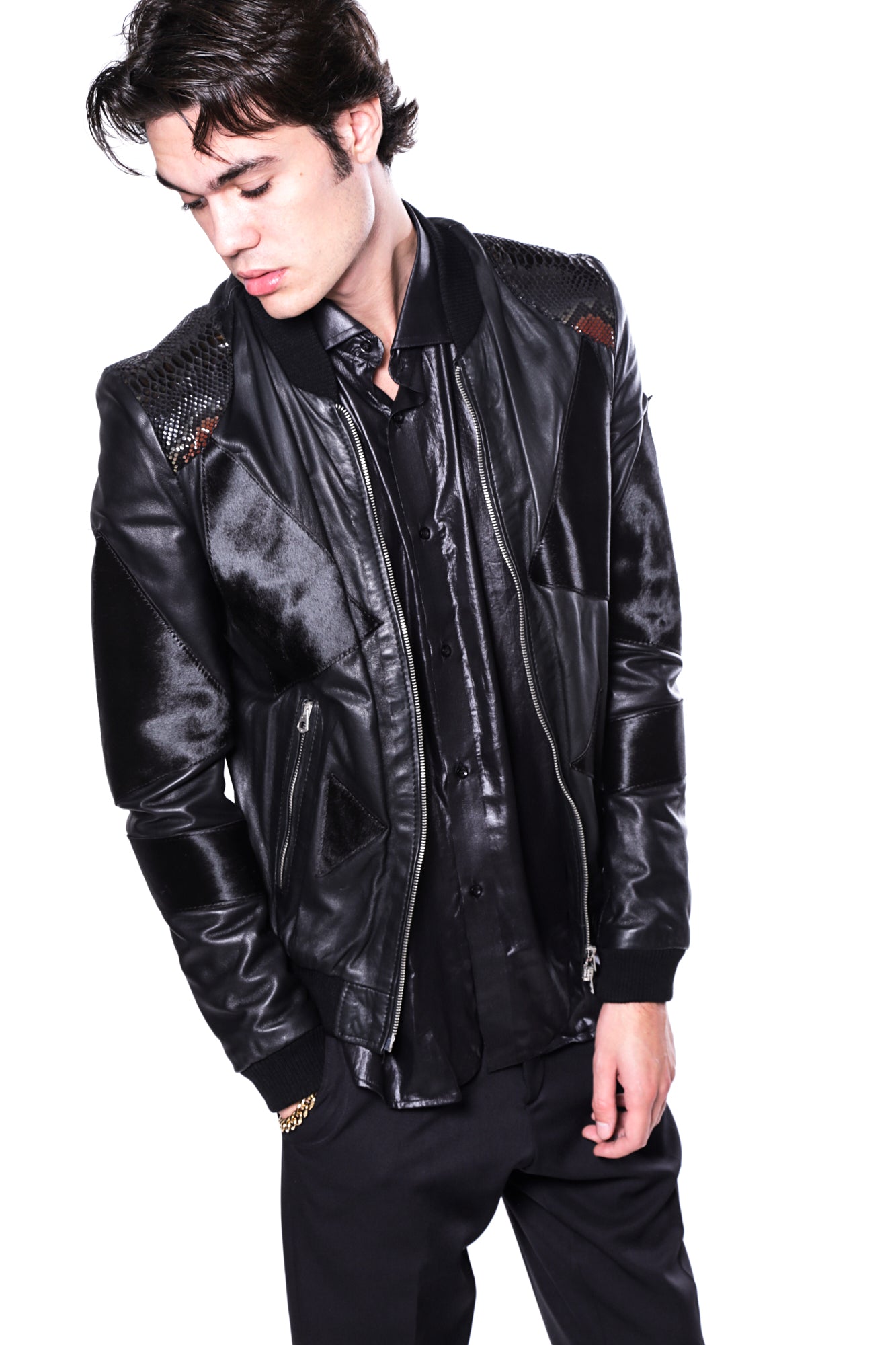 Bomber TEXSAS - Inserto negro Black Horse/Python