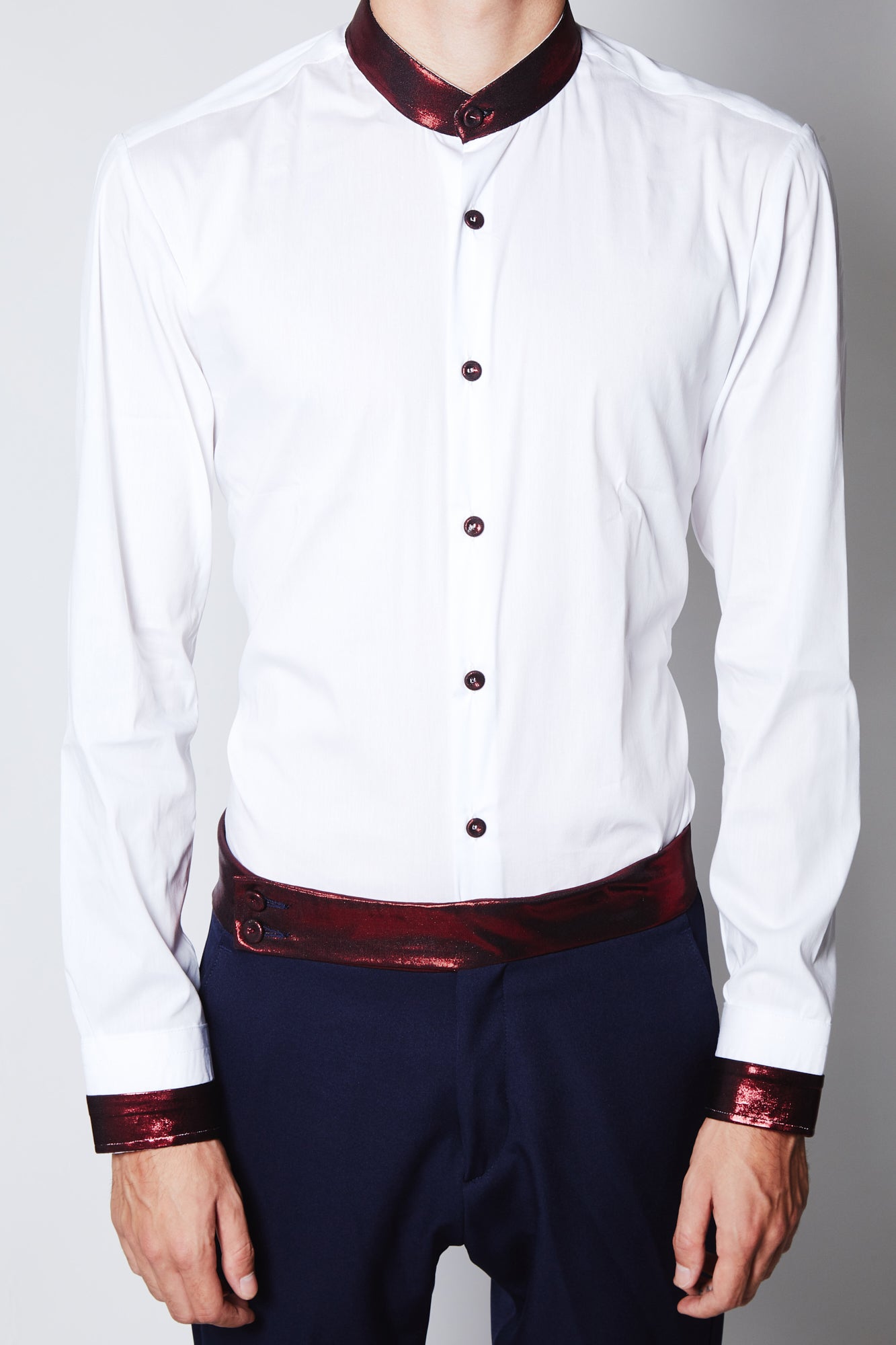 Camicia WONDER - White/Red CC - pncldcouture