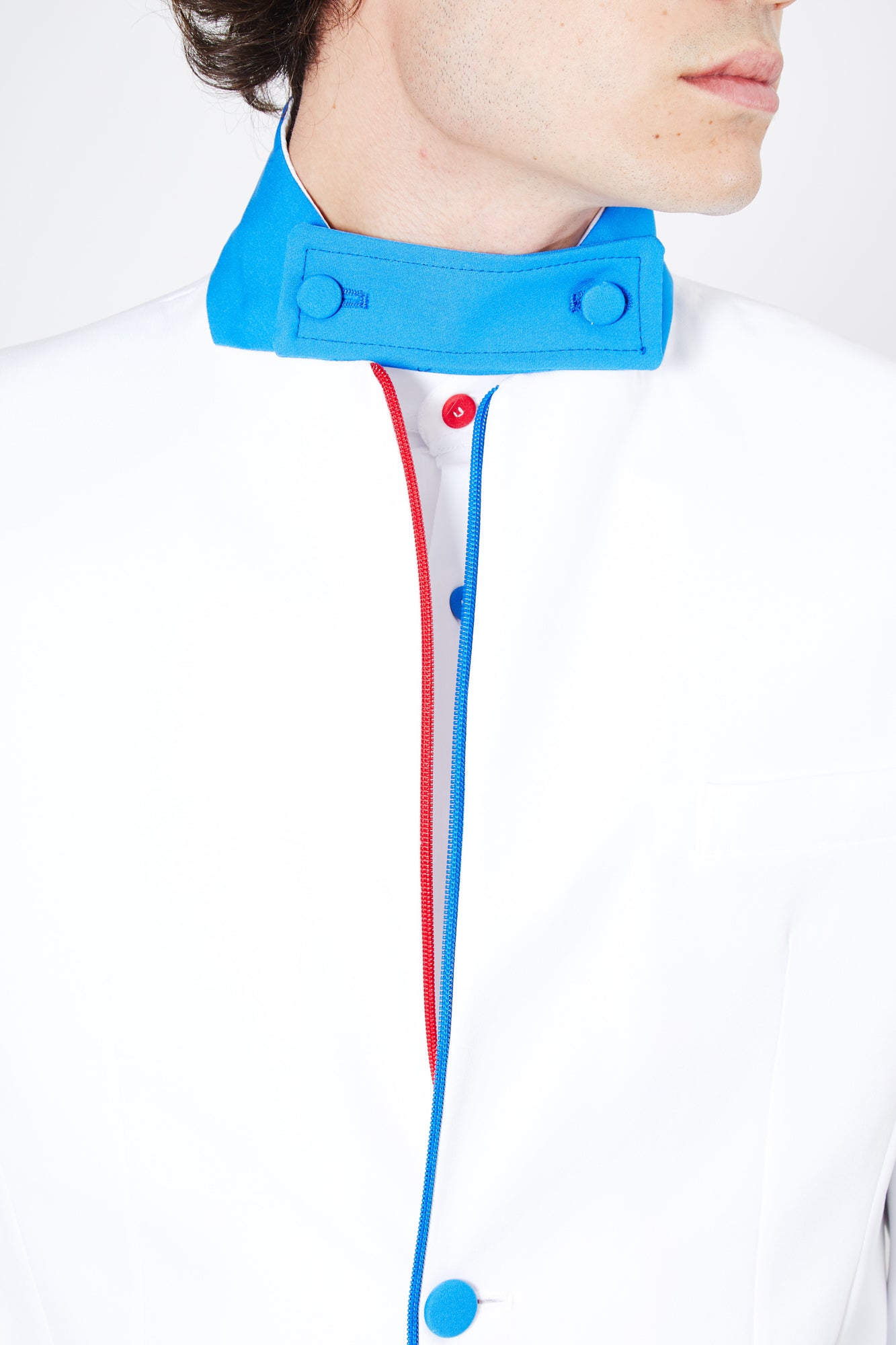 Giacca BEATLES - White/Red-Blue - pncldcouture