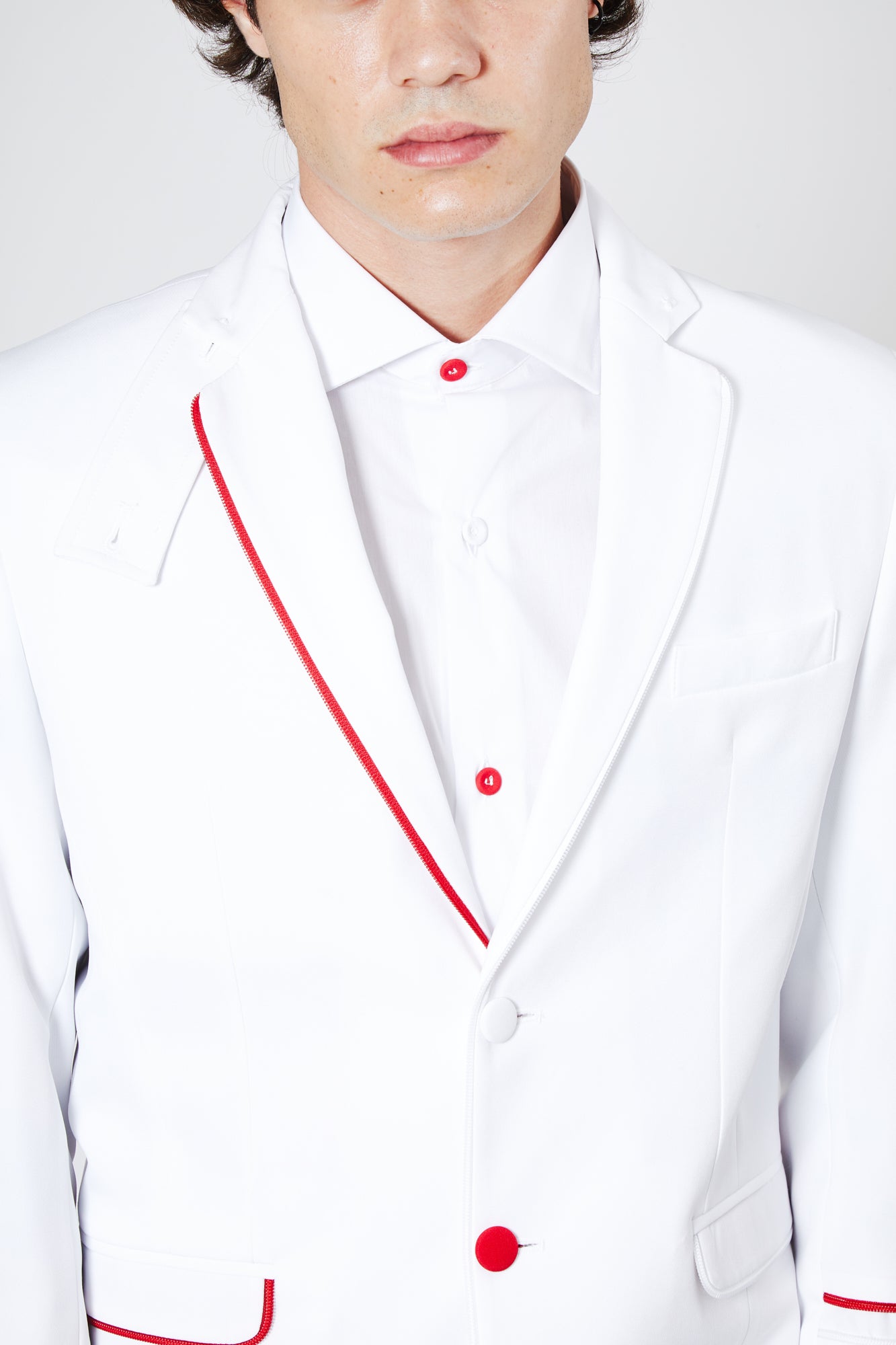 Giacca BEATLES - White/Red-White - pncldcouture