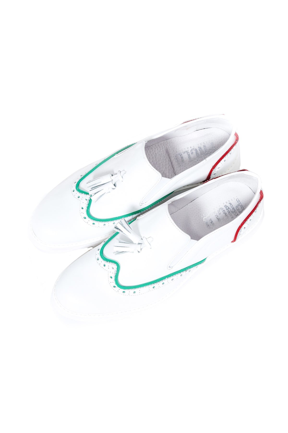 Scarpa BEATLES White - Red/Green - pncldcouture