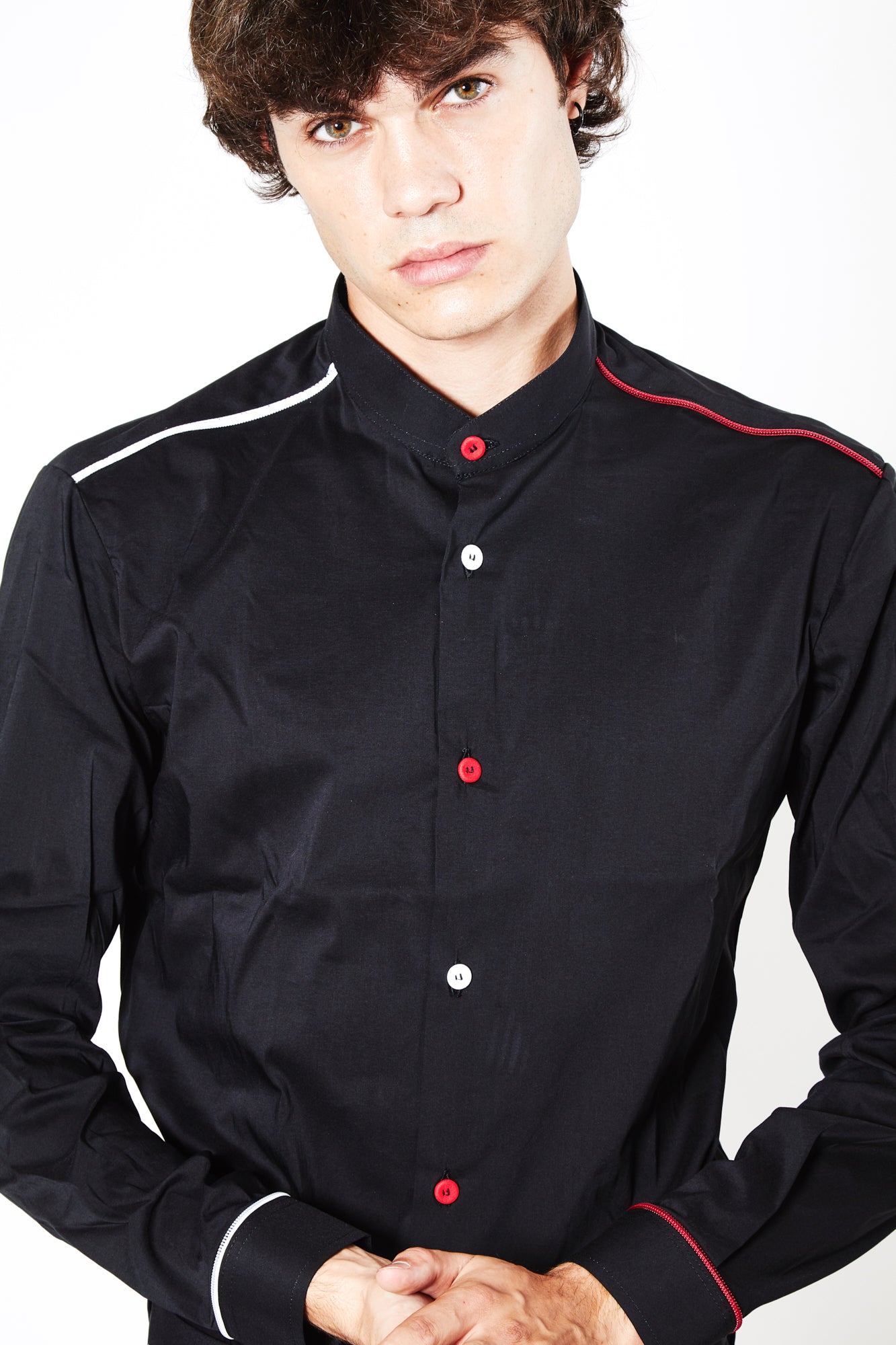 Camicia BEATLES - Black/Red-White C - pncldcouture