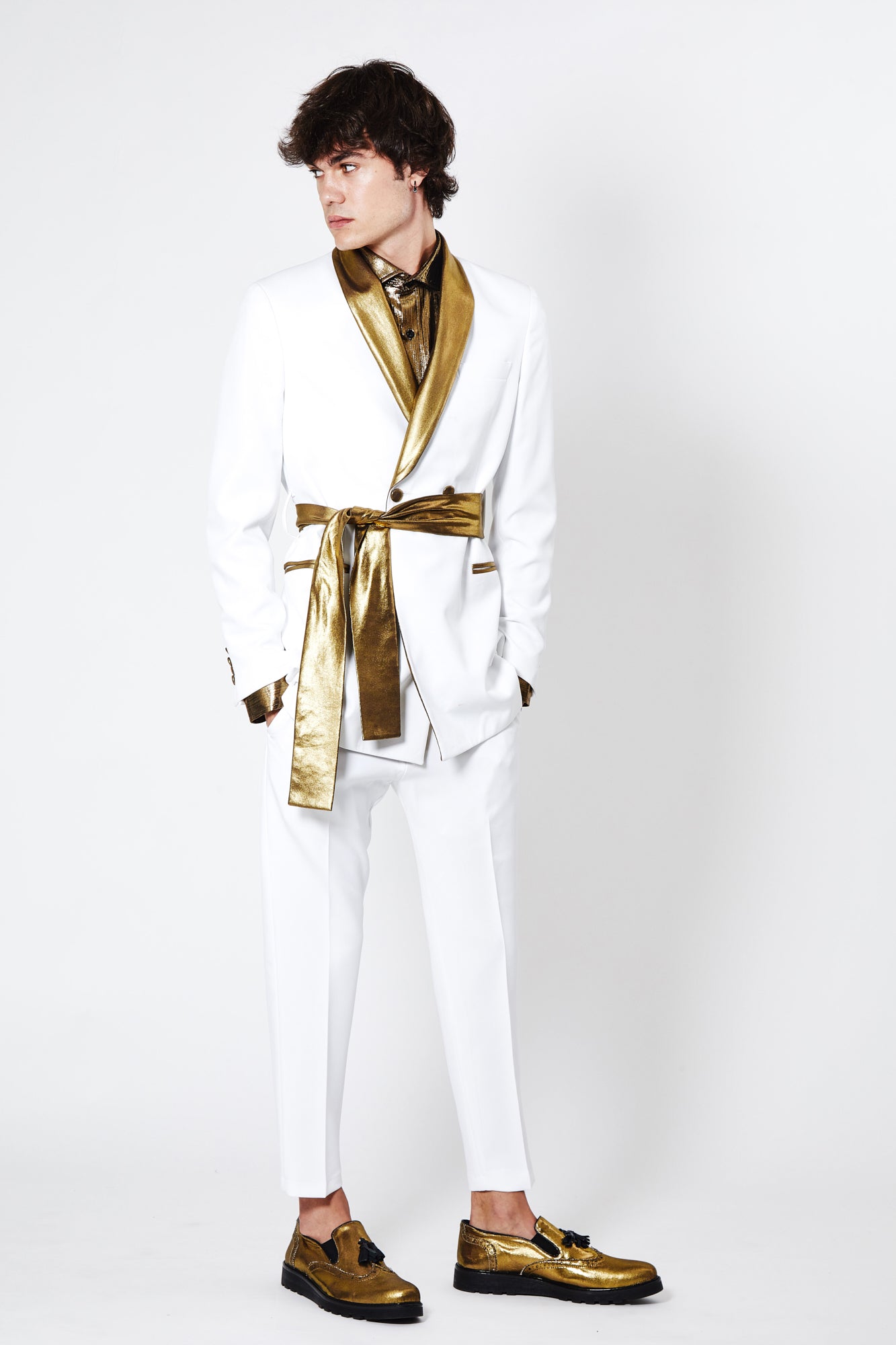 Giacca PRINCE - White/Gold - pncldcouture