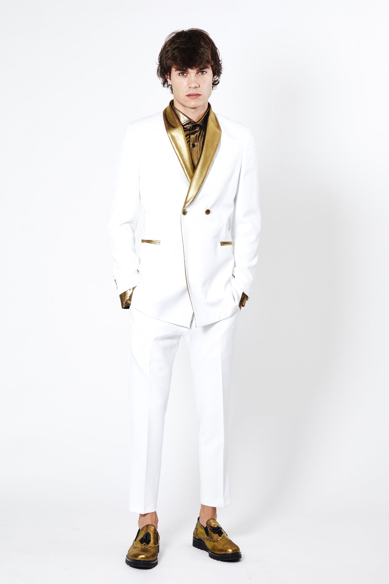 Giacca PRINCE - White/Gold - pncldcouture