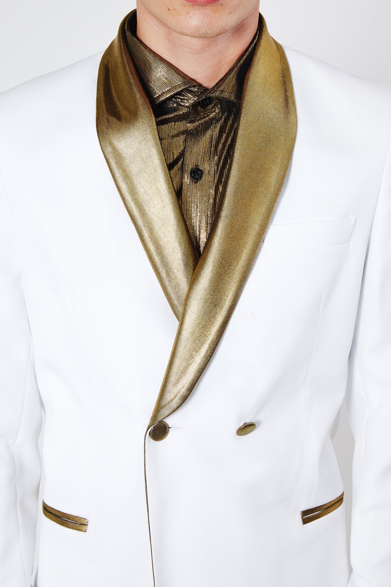 Giacca PRINCE - White/Gold - pncldcouture