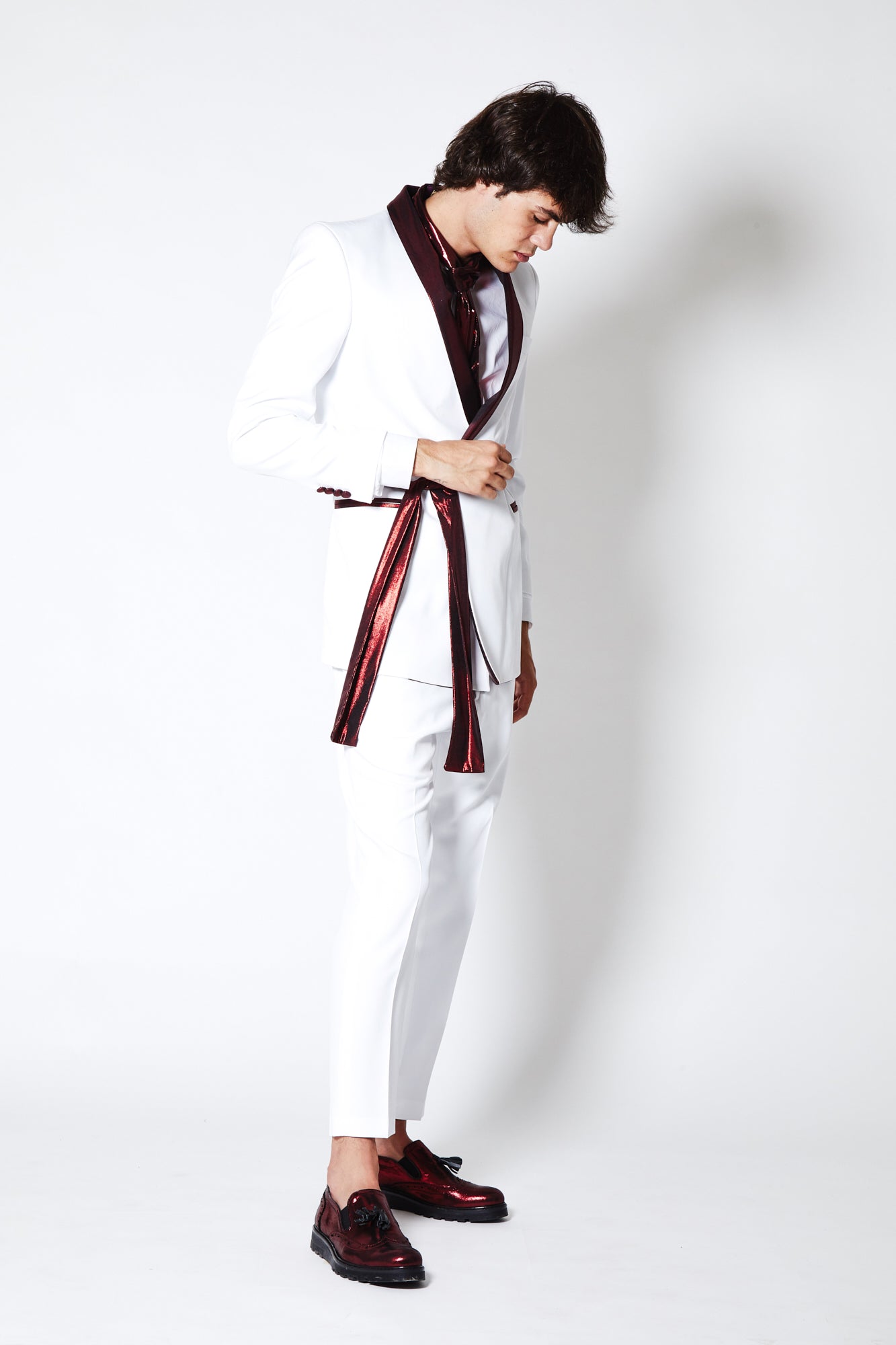 Giacca PRINCE - White/Red - pncldcouture