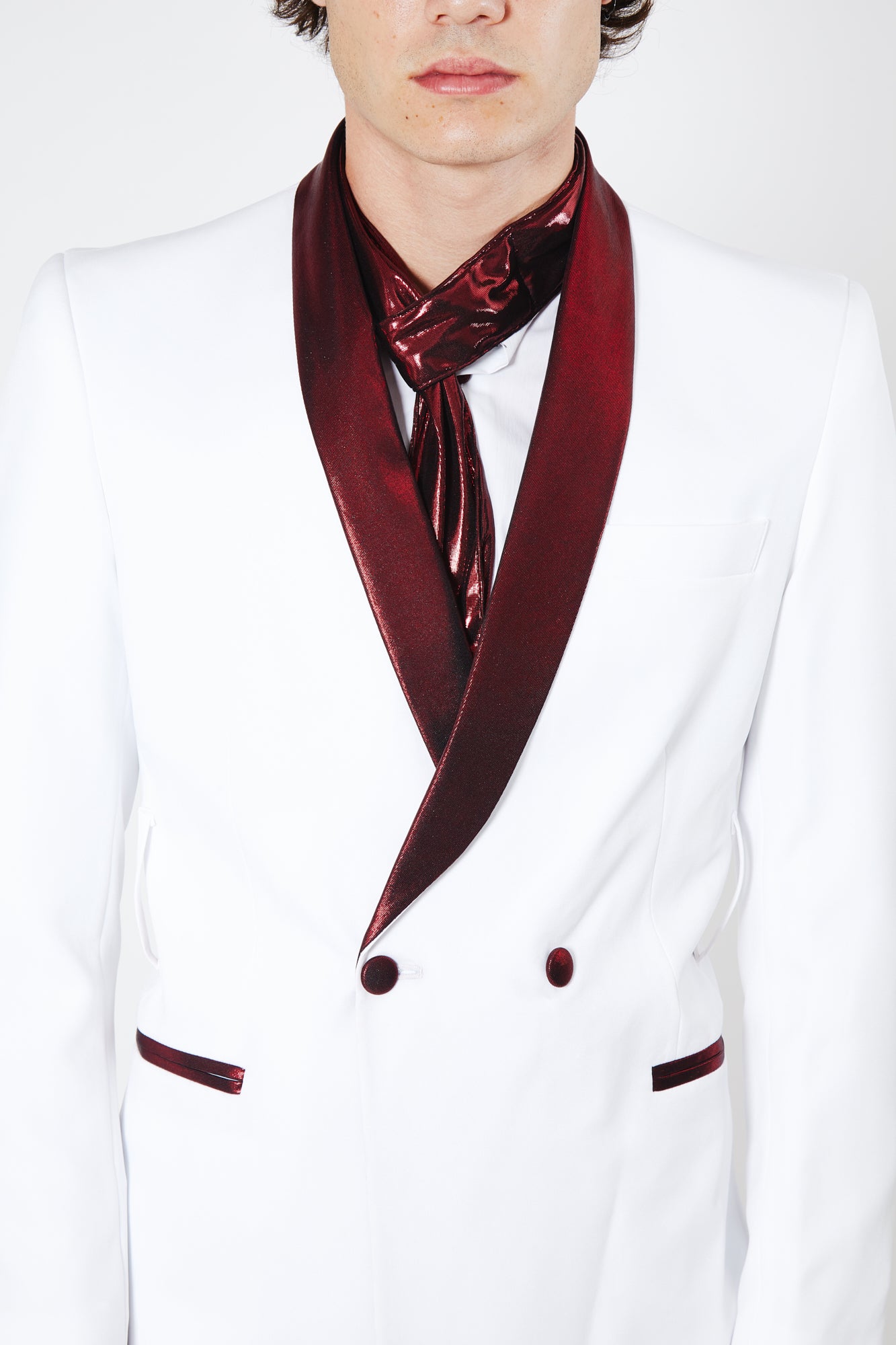 Giacca PRINCE - White/Red - pncldcouture