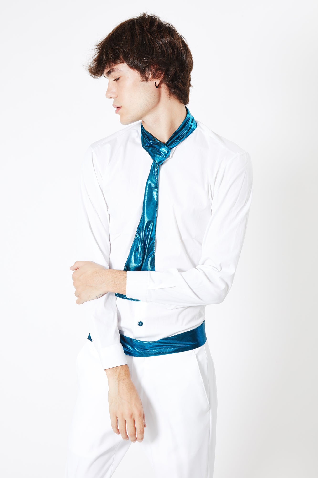 Camicia PRINCE - White/Avion - pncldcouture