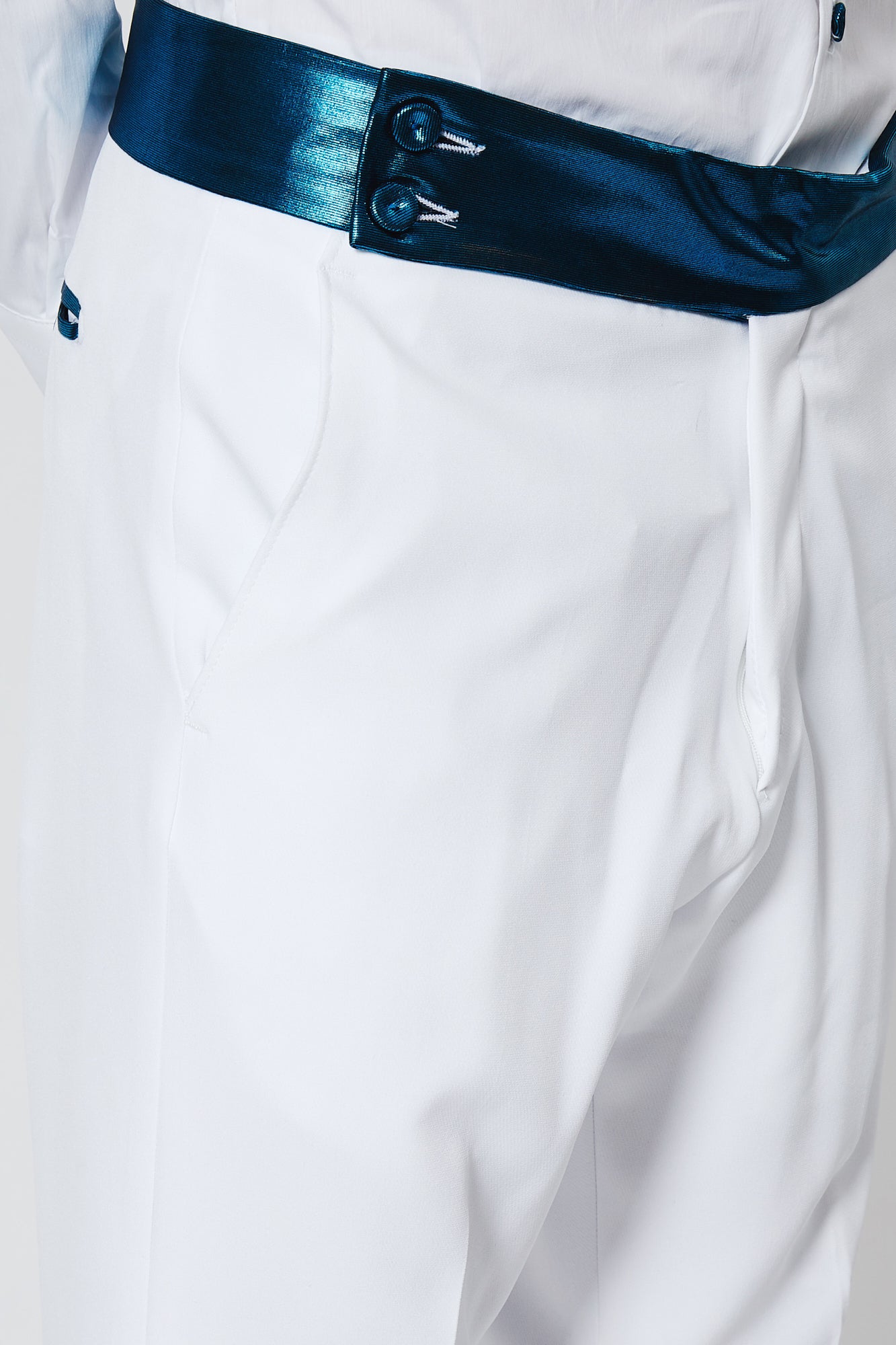 Pantalone PRINCE - White/Avion - pncldcouture