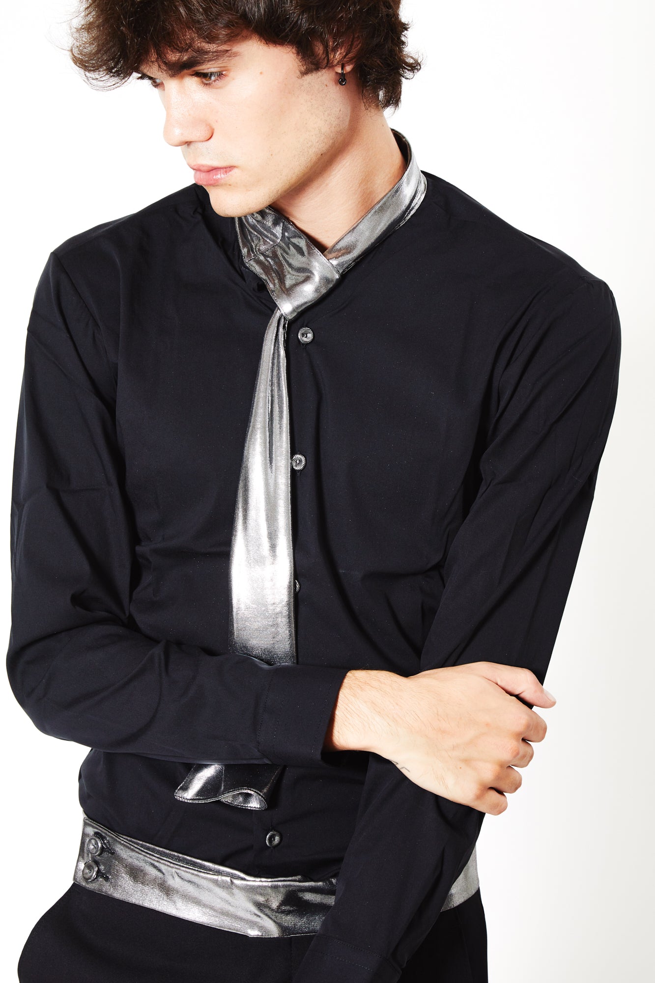 Camicia PRINCE - Black/Silver - pncldcouture