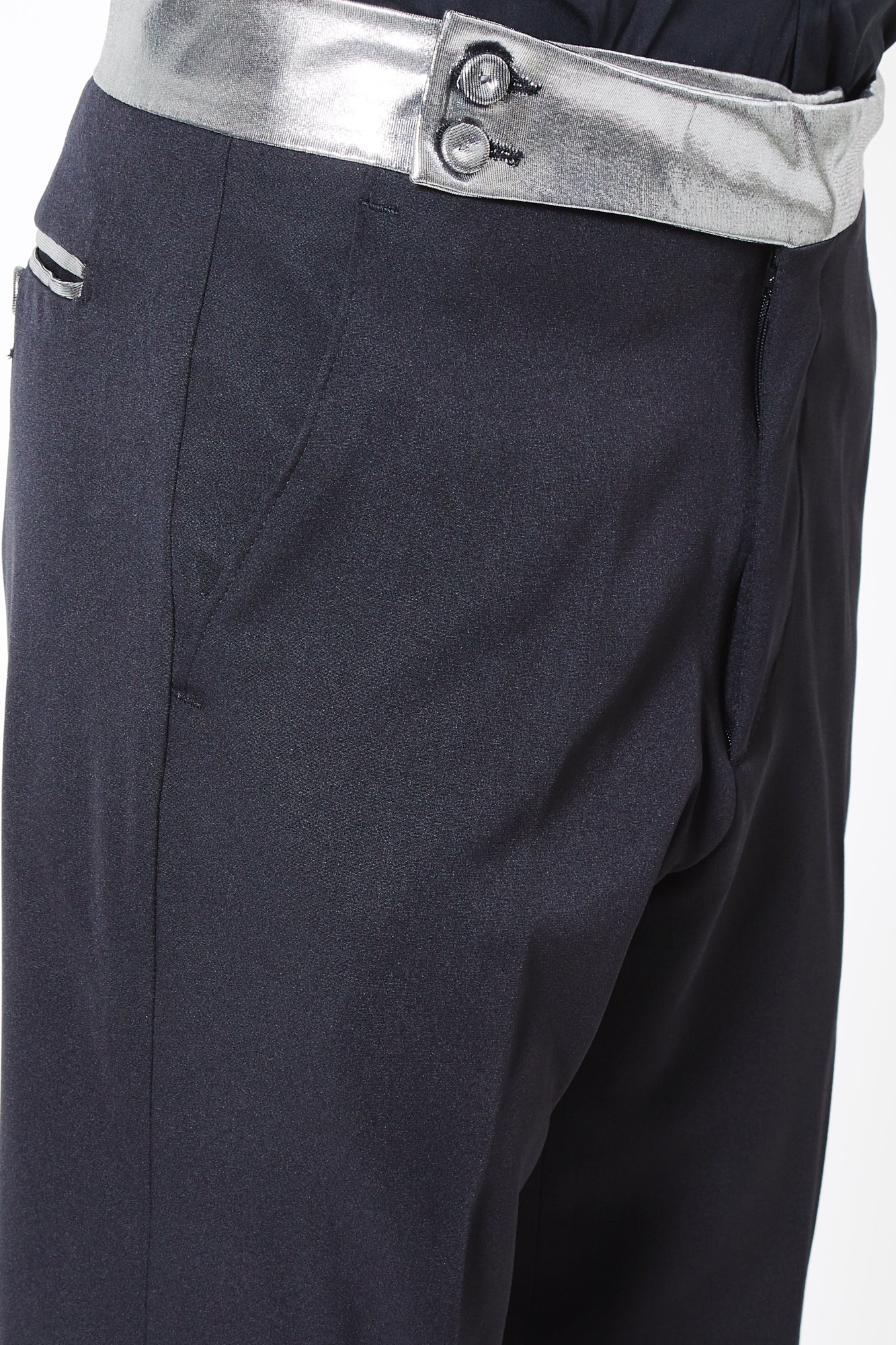 Pantalone PRINCE - Black/Silver - pncldcouture