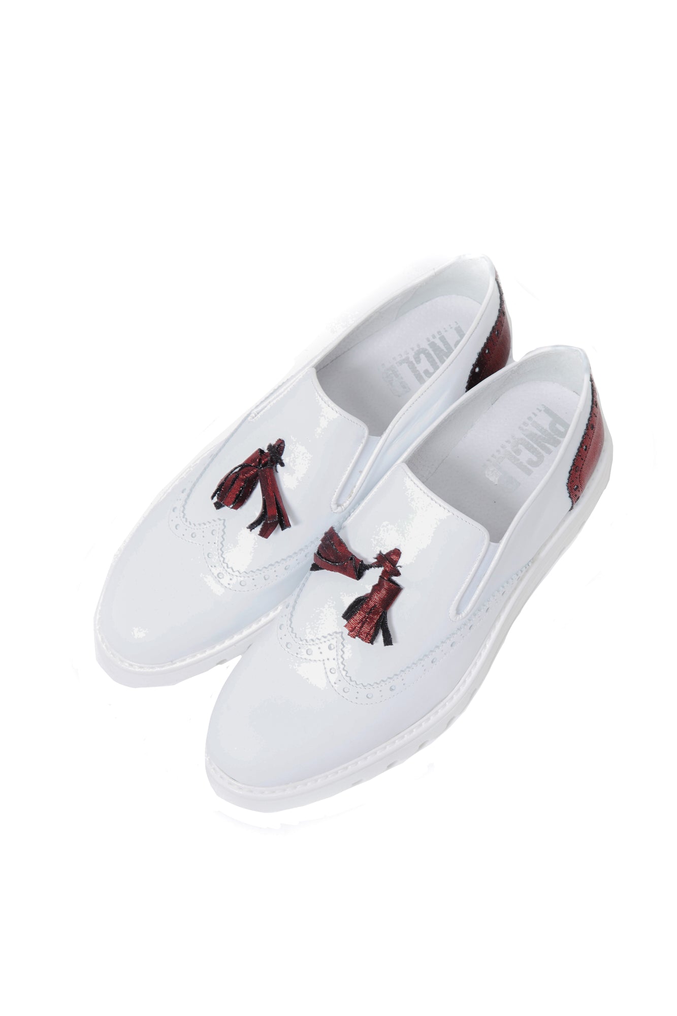 Scarpa WHITE/RED - pncldcouture