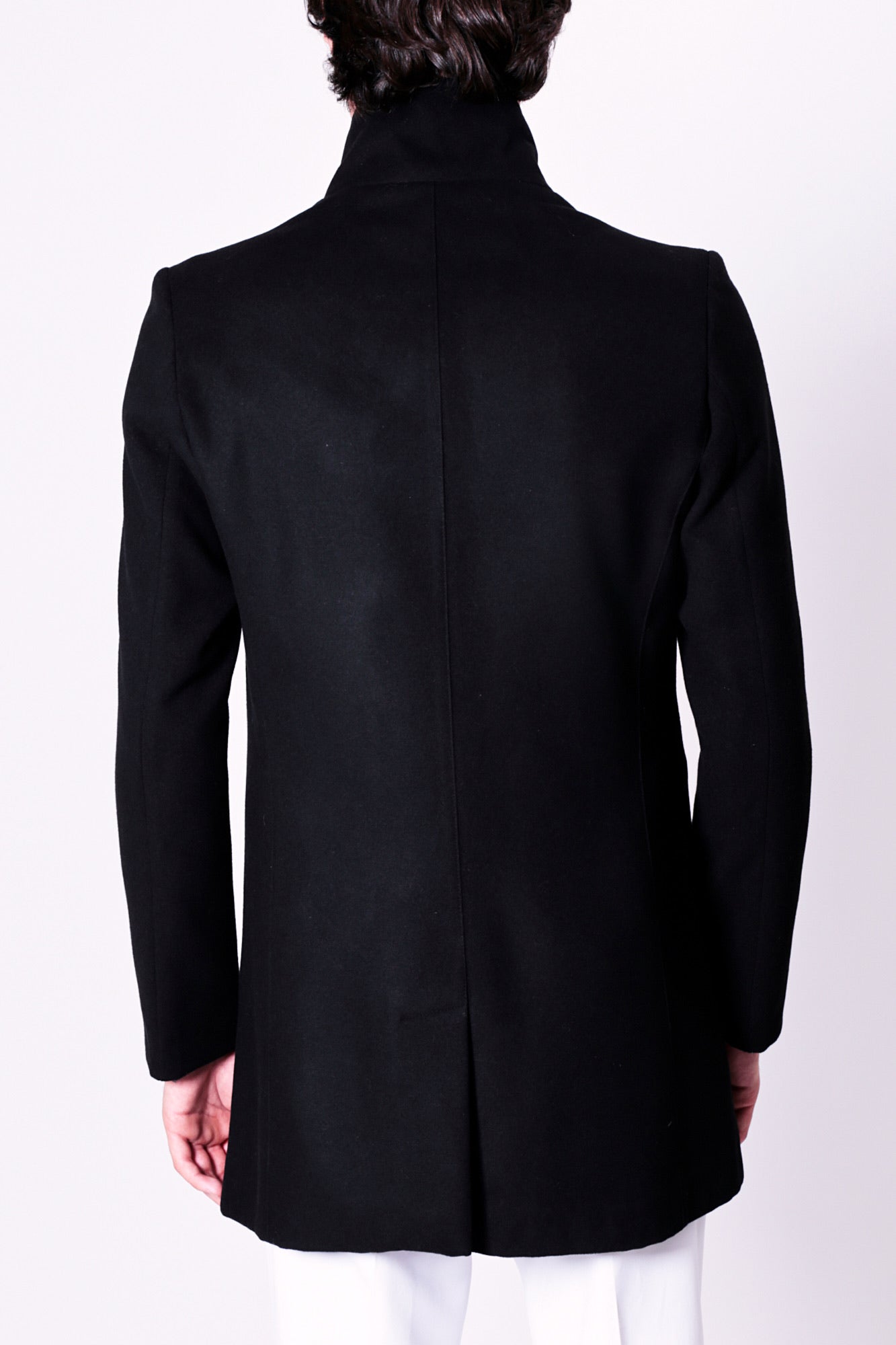 Cappotto CROWE - Black/Faux Leather Chest