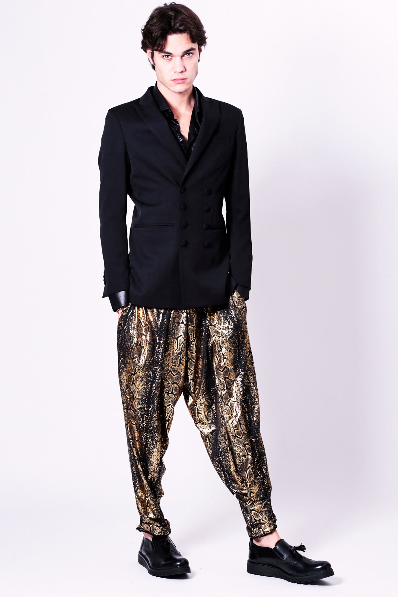 Pantalon SHAGGY - Python Doré